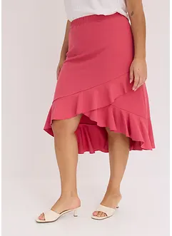 Jersey rok met volants, bonprix