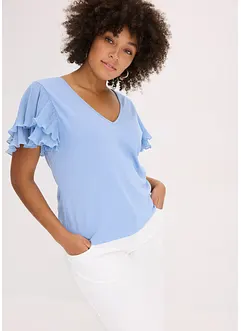 Shirt met volants, bonprix