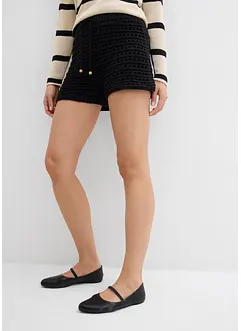 Gebreide short met voering, bonprix