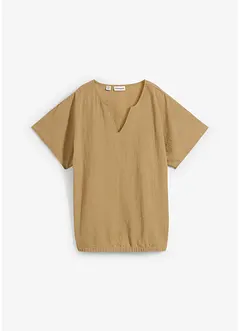 Oversized blouse met elastische zoom, bonprix