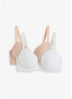 Push up bh van biologisch katoen (set van 2), bonprix