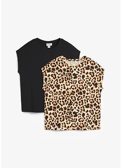 T-shirt van biologisch katoen (set van 2), bonprix