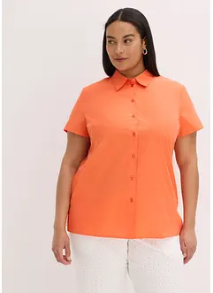 Popeline blouse met korte mouwen, bonprix