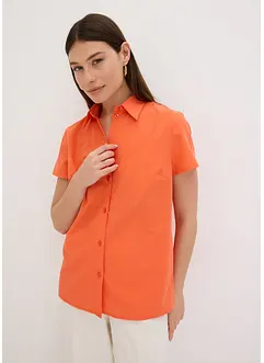 Popeline blouse met korte mouwen, bonprix