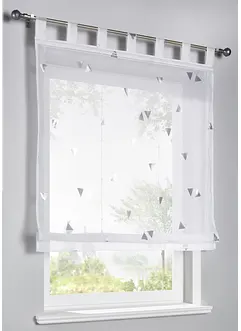 Transparant vouwgordijn met glanzende print, bonprix