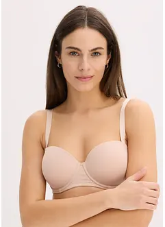 Strapless beugel bh (set van 2) met biologisch katoen, bonprix