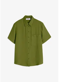 Blouse met borstzak en korte mouwen, bonprix
