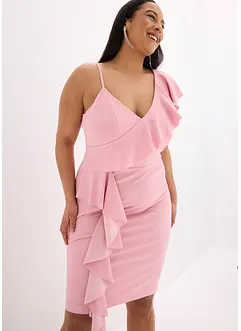 Bodycon jurk van gestructureerde crêpe, bonprix
