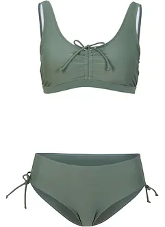 Bralette bikini met  strikkoord (2-dlg. set), bonprix