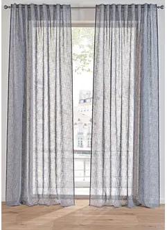 Transparant gordijn in linnen look (1 stuk), bonprix