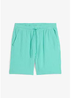 Lange short van mousseline, regular fit, bonprix