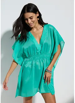 Transparante strandtuniek met V-hals, bonprix