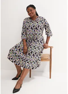 Midi jurk van viscose, bonprix