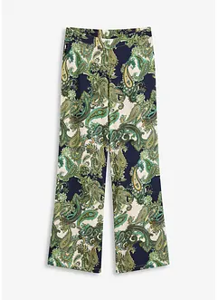 Gedessineerde broek van soepel visose, bonprix