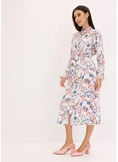 Gedessineerde jurk van soepele viscose, bonprix
