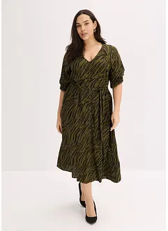 Midi jurk van soepele viscose, bonprix