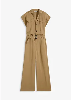 Viscose jumpsuit met riem, bonprix