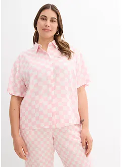 Geruite blouse met korte mouwen, bonprix