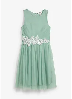 Midi jurk met kant, bonprix