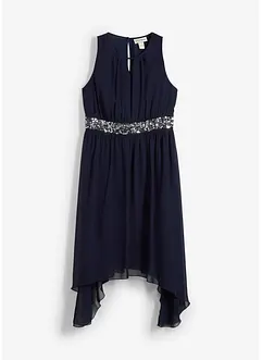 Chiffon jurk met pailletten, bonprix
