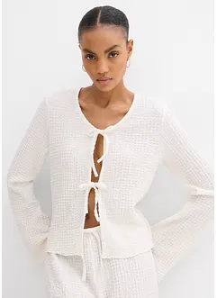 Shirtvest van bar crêpe, bonprix