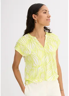 Henley shirt van een zachte viscosemix, bonprix