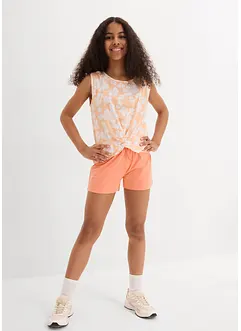 Top en korte broek van een katoenmix (2-dlg. set), bonprix