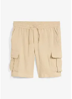 Bermuda van luchtige mousseline, regular fit, bonprix