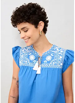 Tuniek met zijde en borduurwerk, bonprix