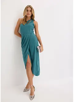 One shoulder jurk met draperie, bonprix