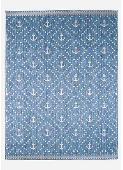 Binnen- en buitenkleed met met anker patroon, bonprix