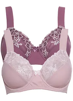 Beugel bh met gewatteerde schouderbandjes (set van 2), bonprix