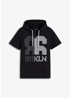 T-shirt met capuchon van dikke stof, bonprix