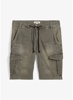 Regular fit sweat jeans bermuda, bonprix