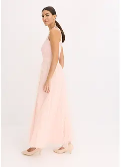 Maxi jurk met kant en een rok van tule, bonprix