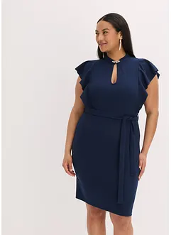 Kokerjurk met accessoire als sluiting bij de hals, bonprix