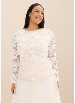 Longsleeve van kant, bonprix