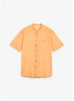 Overhemd in washed out look met korte mouwen, bonprix