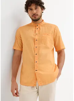Overhemd in washed out look met korte mouwen, bonprix