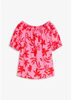 Gedessineerde Carmen blouse van een fijne viscosemix, bonprix
