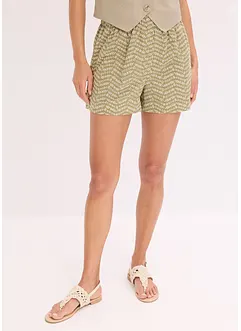 Short met broderie anglaise, bonprix