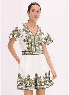 Jumpsuit met linnen, bonprix