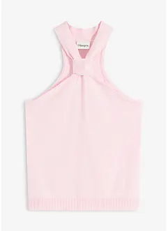Gebreide haltertop van zachte viscose, bonprix