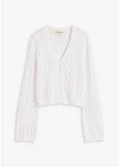 Kort vest in gehaakte look, bonprix