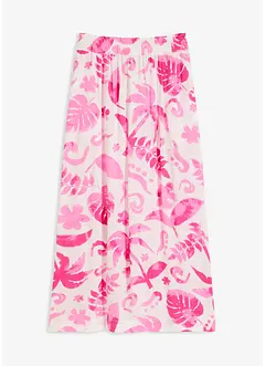 Maxi rok gedessineerd van gestructureerde viscose, bonprix