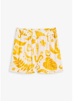 Korte short met print van gestructureerde viscose, bonprix