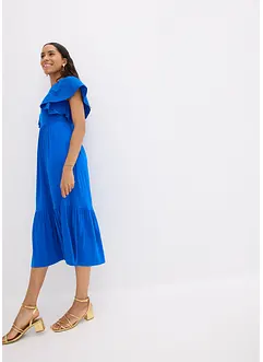 Jersey jurk met broderie anglaise van een zachte viscosemix, bonprix