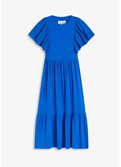 Jersey jurk met broderie anglaise van een zachte viscosemix, bonprix