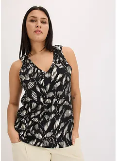 Gedessineerde top van gestructureerde jersey, bonprix