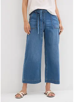 Wijde jeans, high waist, cropped, bonprix